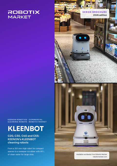 Keenon KLEENBOT C55 autonomer Schrubbroboter – Produktbroschüre
