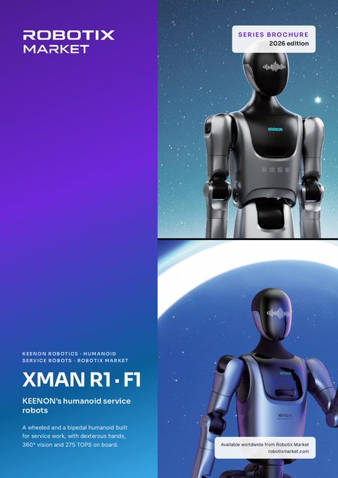 Keenon XMAN-F1 humanoid robot – Termékprospektus